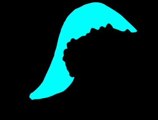 Abstract Blue Hat Silhouette PNG