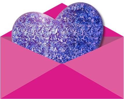 Abstract Blue Heart Artwork PNG