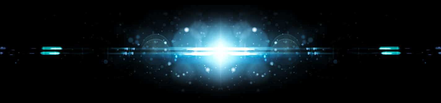 Abstract_ Blue_ Lens_ Flare_ Background PNG