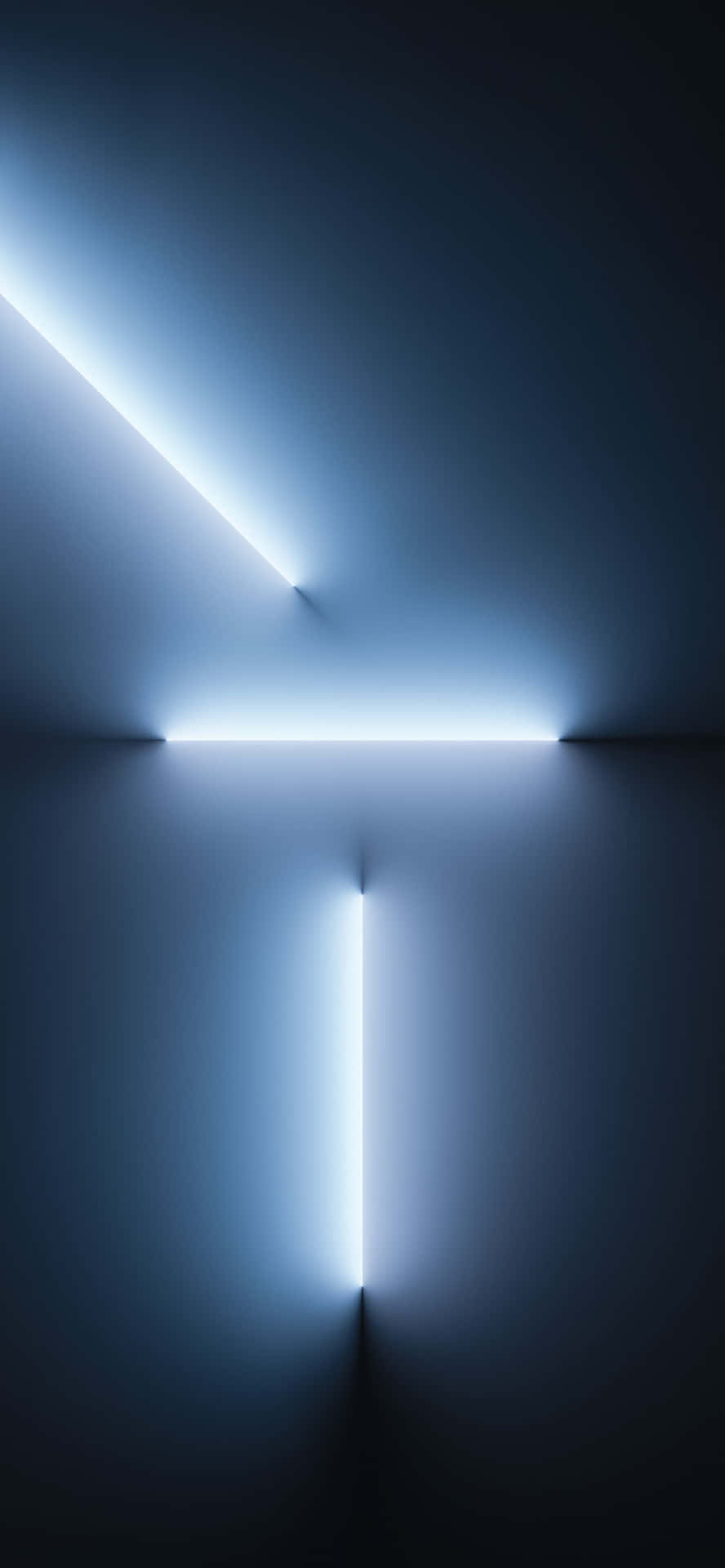 Abstract Blue Light Beams Wallpaper