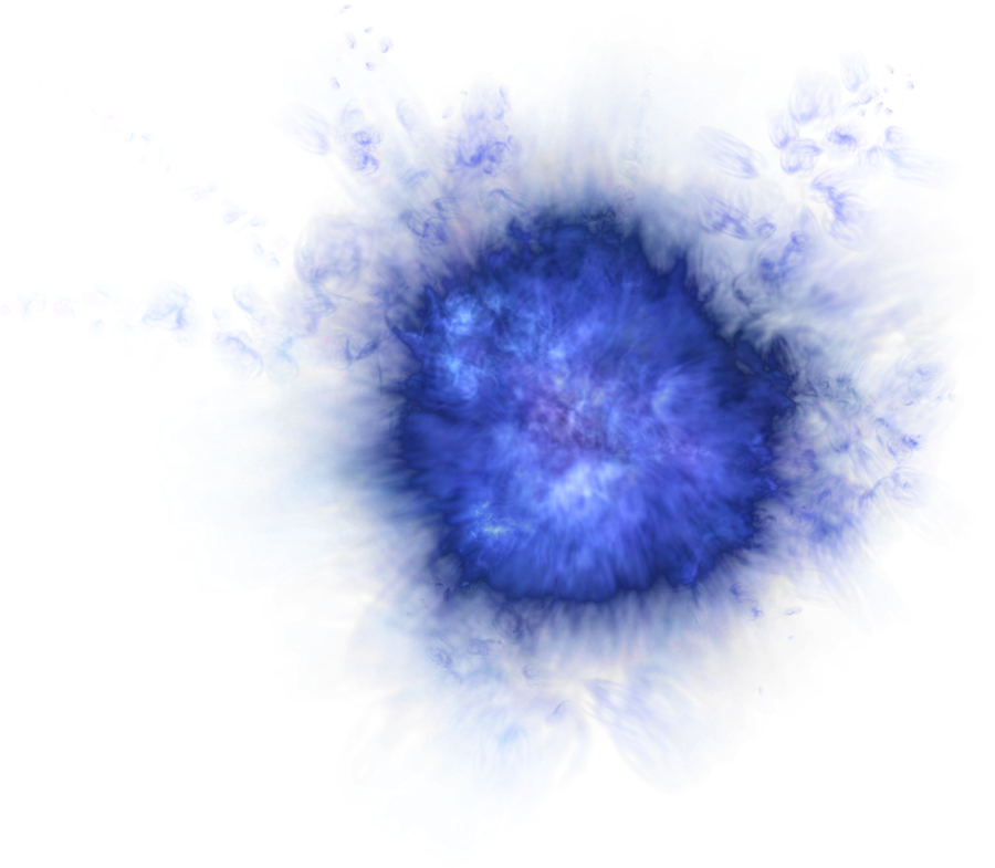 Abstract Blue Light Explosion PNG