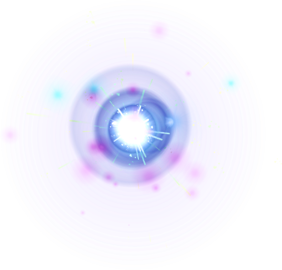 Abstract Blue Light Explosion PNG