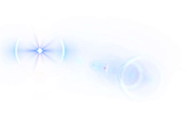 Abstract Blue Light Flare PNG