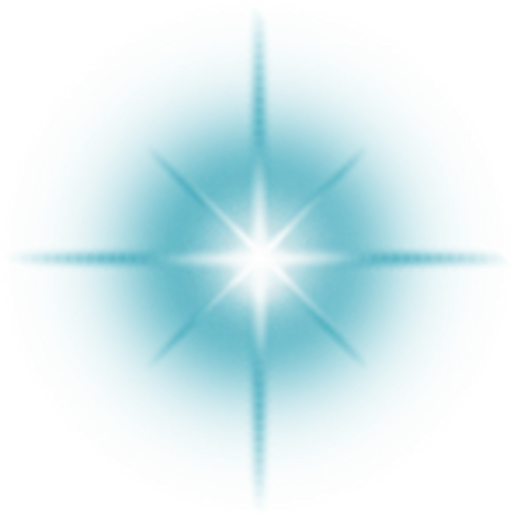 Abstract Blue Light Flare PNG