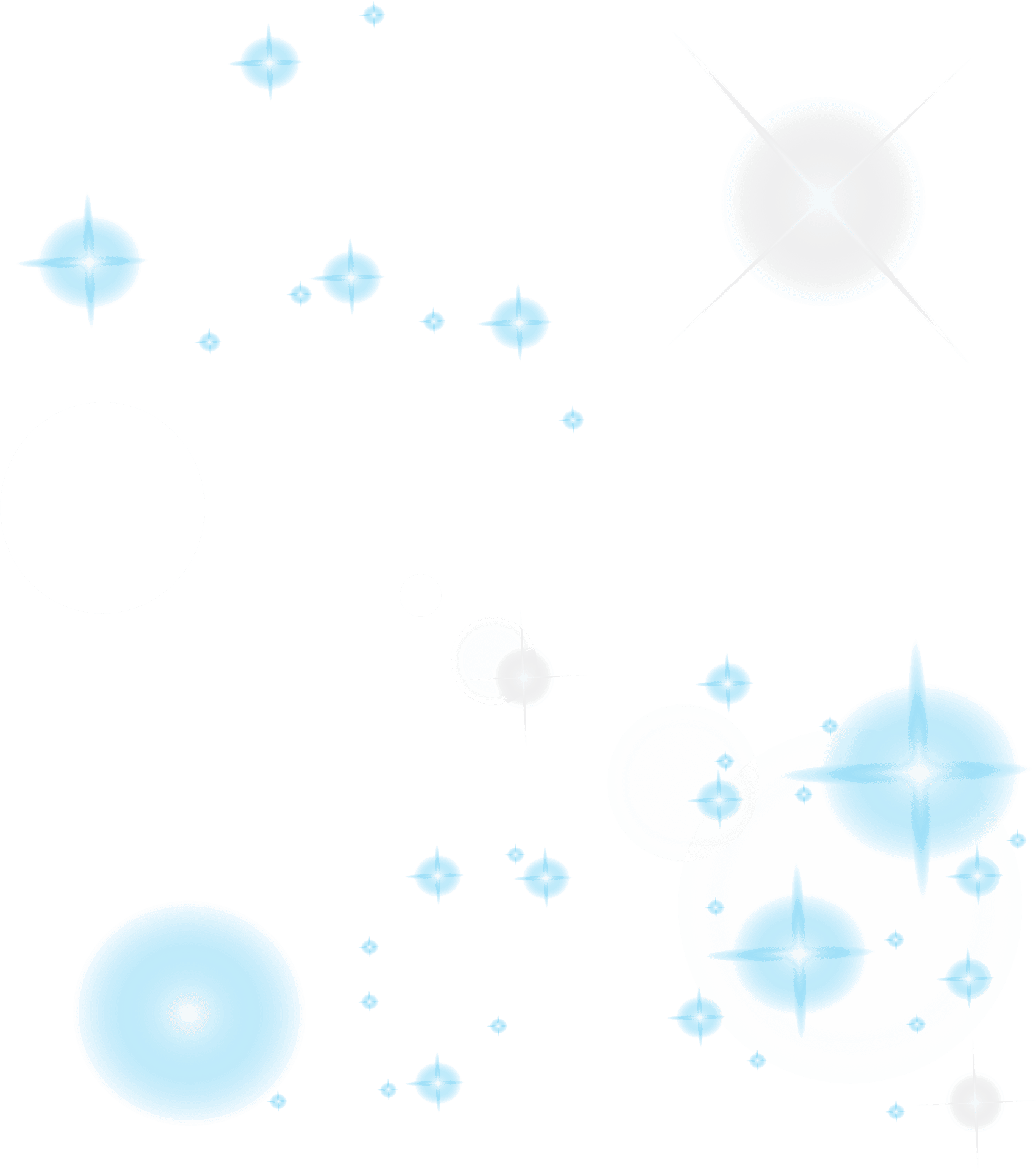 Abstract Blue Light Particles PNG