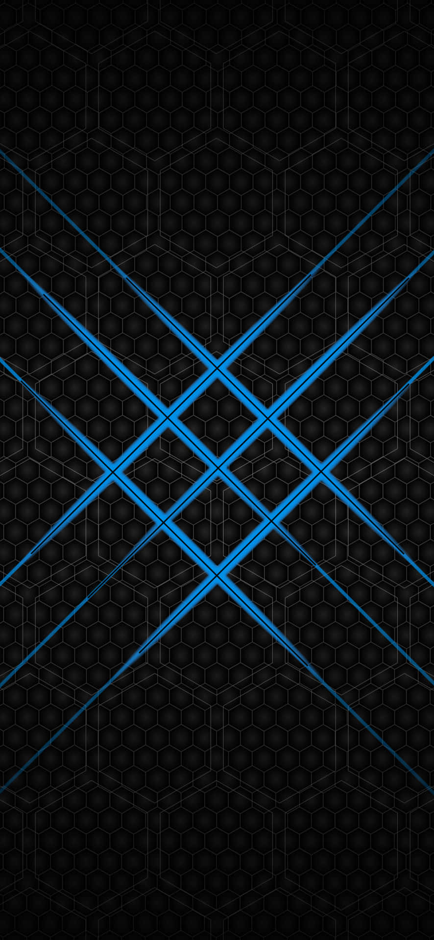 Abstract Blue Lineson Hexagons Wallpaper S24 Ultra Wallpaper