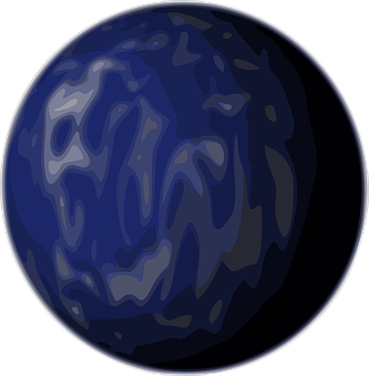 Abstract Blue Marble Texture Ball PNG