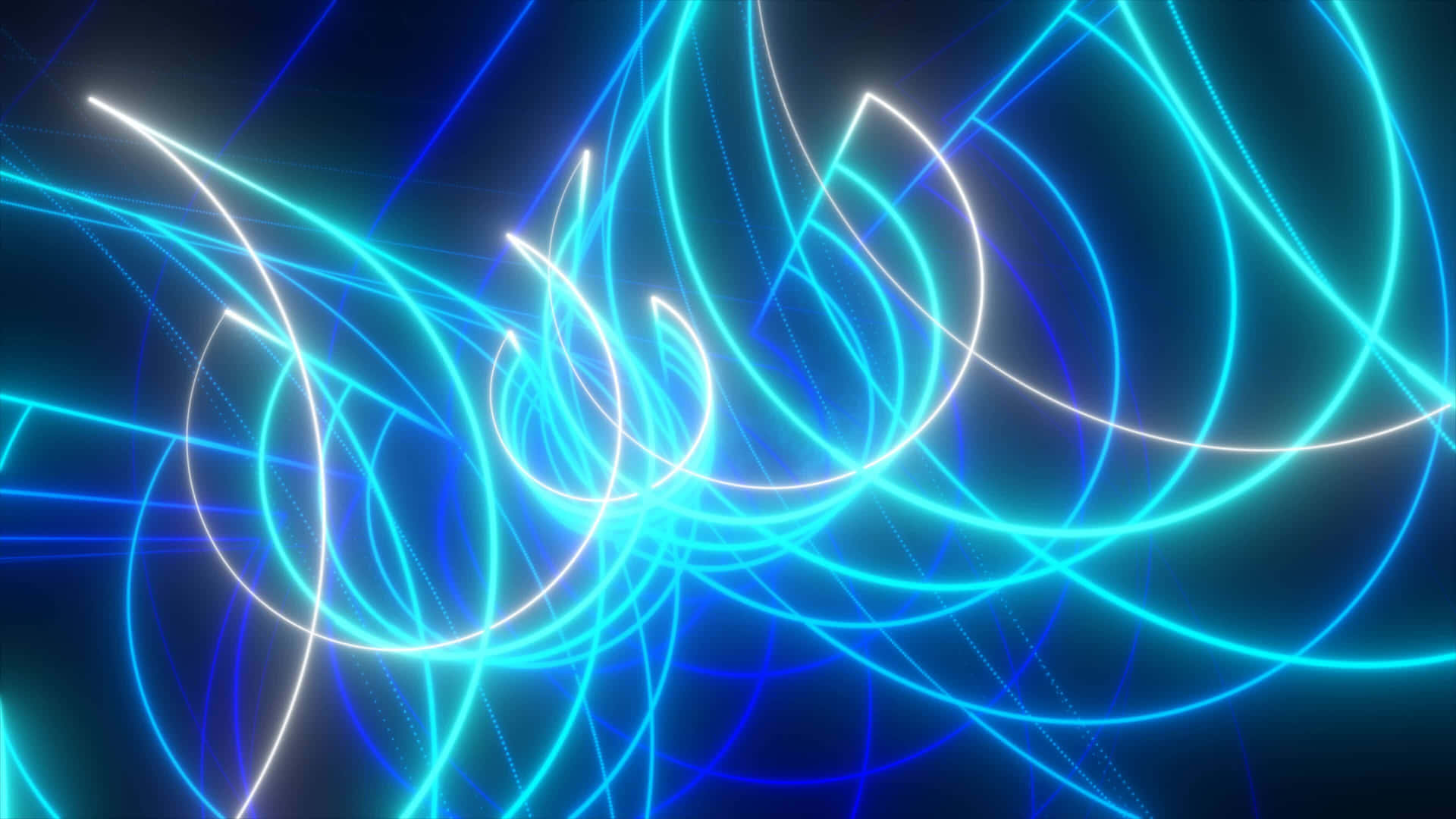 Abstract Blue Neon Lines4 K Wallpaper Wallpaper