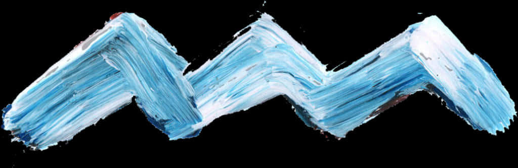 Abstract Blue Paint Wave PNG