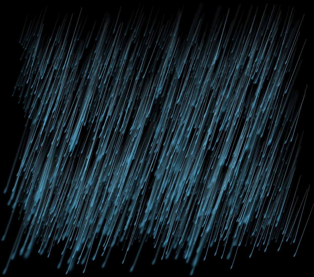 Abstract Blue Rain Streaks PNG