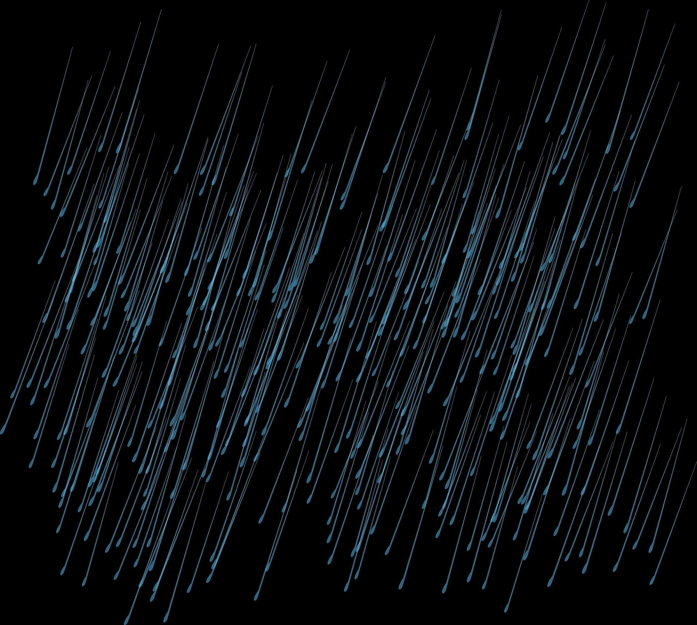 Abstract Blue Rain Streaks PNG