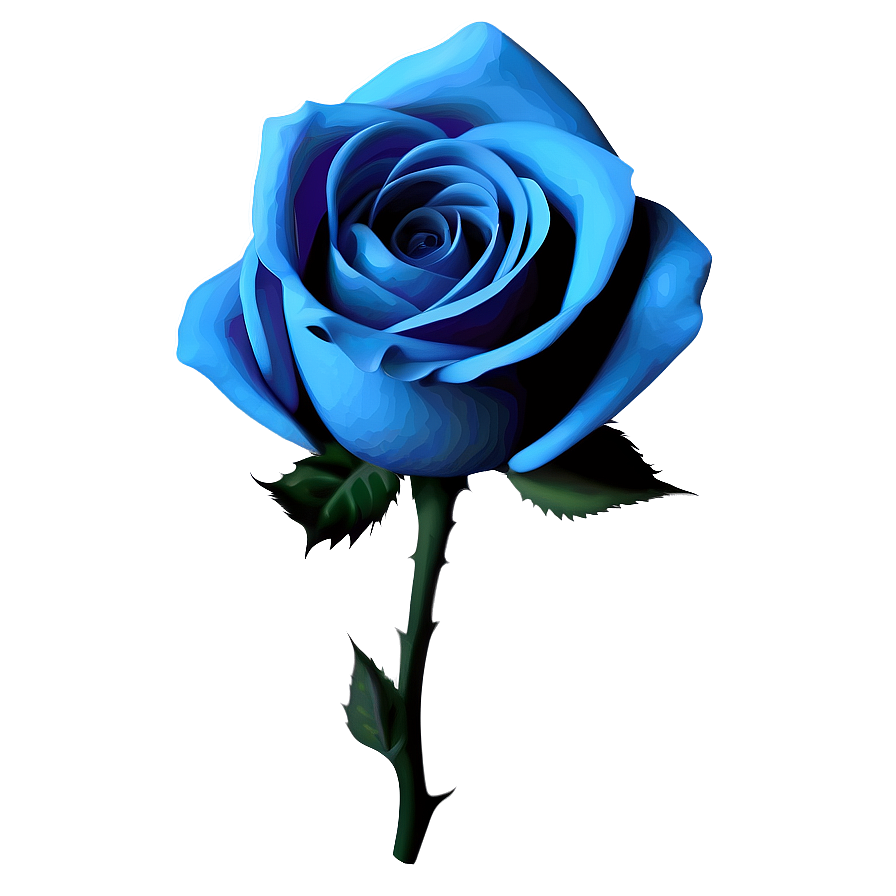 Abstract Blue Rose Png Nbe PNG