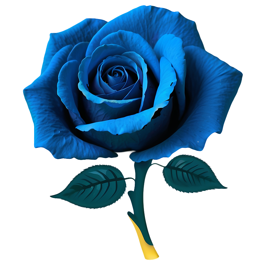 Abstract Blue Rose Png Pxd87 PNG