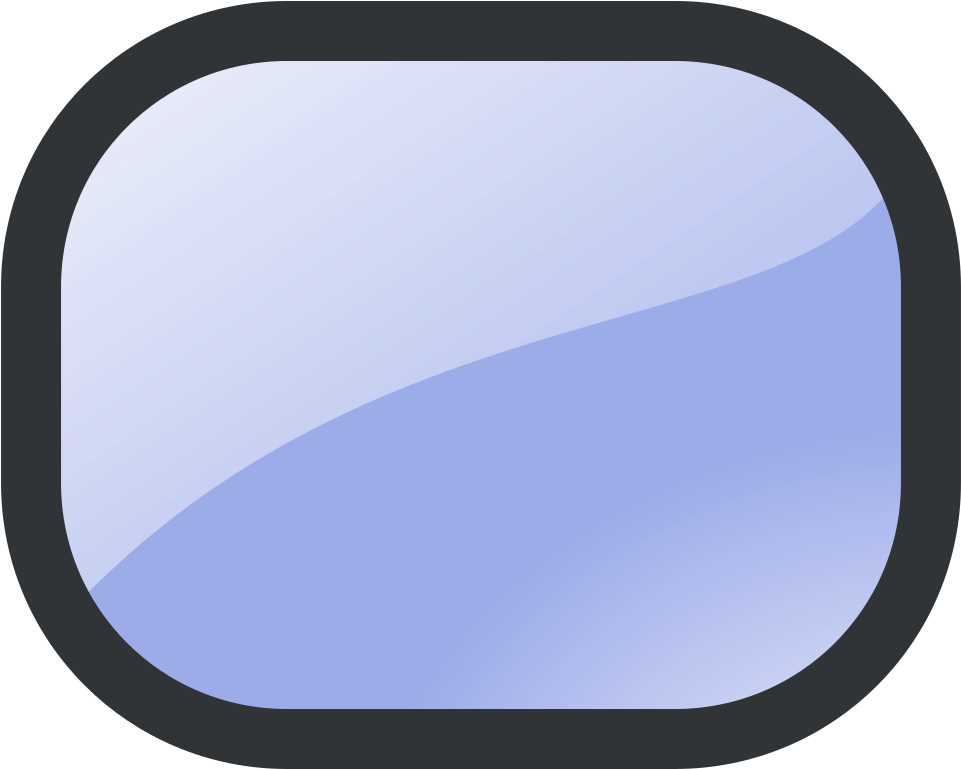 Abstract Blue Rounded Rectangle PNG