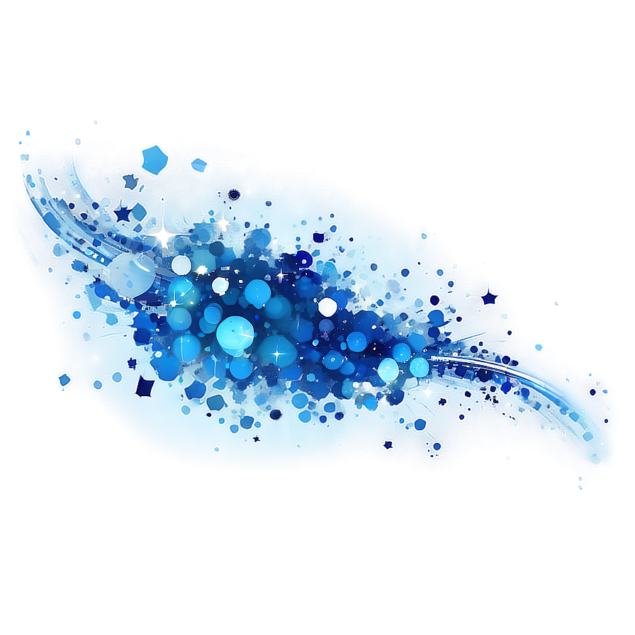 Abstract Blue Sparkle Design Png Wtw51 PNG