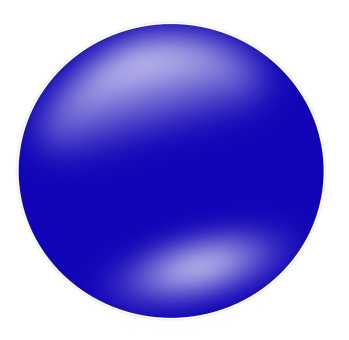 Abstract Blue Sphere Gradient PNG
