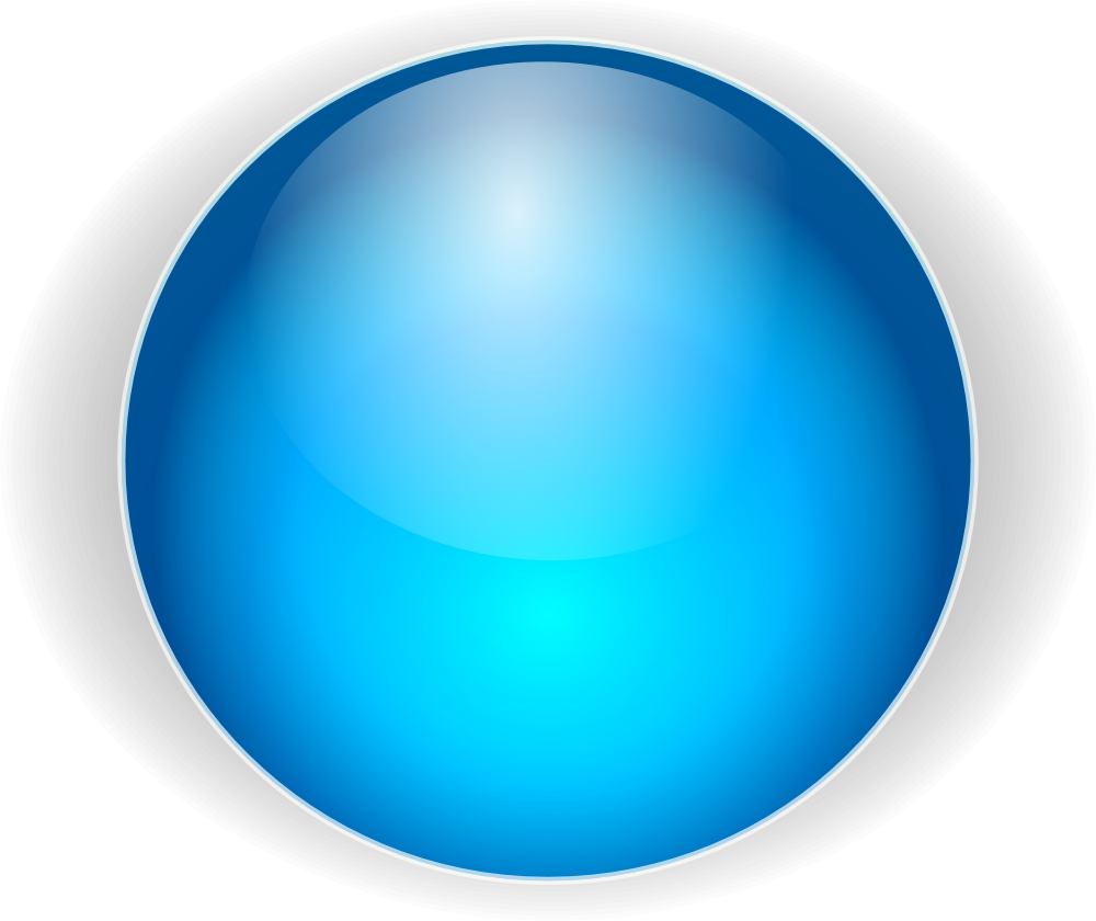 Abstract Blue Sphere Graphic PNG