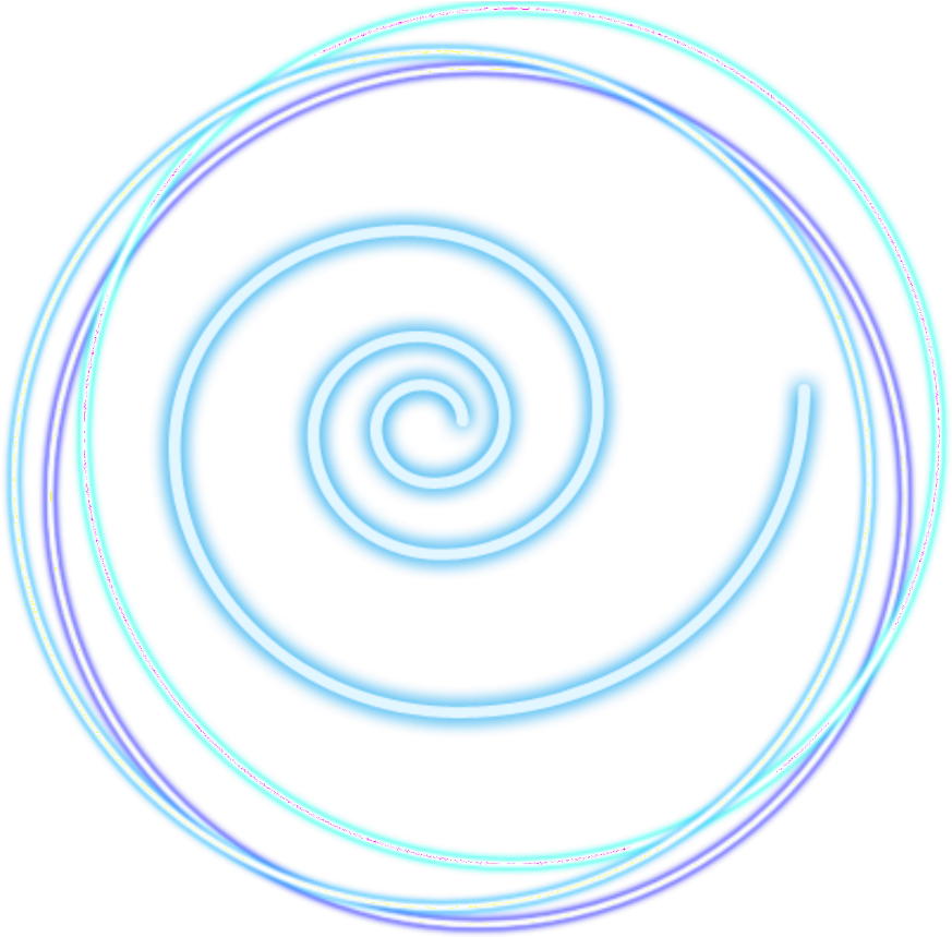 Abstract Blue Spiral Design PNG