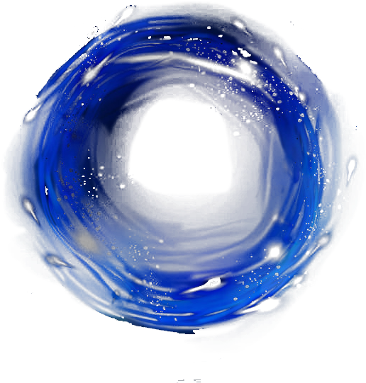 Abstract Blue Swirl Painting PNG