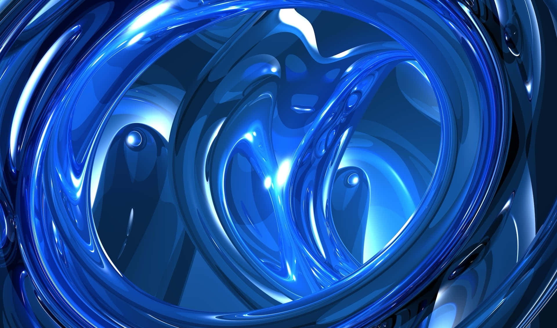 Abstract Blue Swirls Background Wallpaper