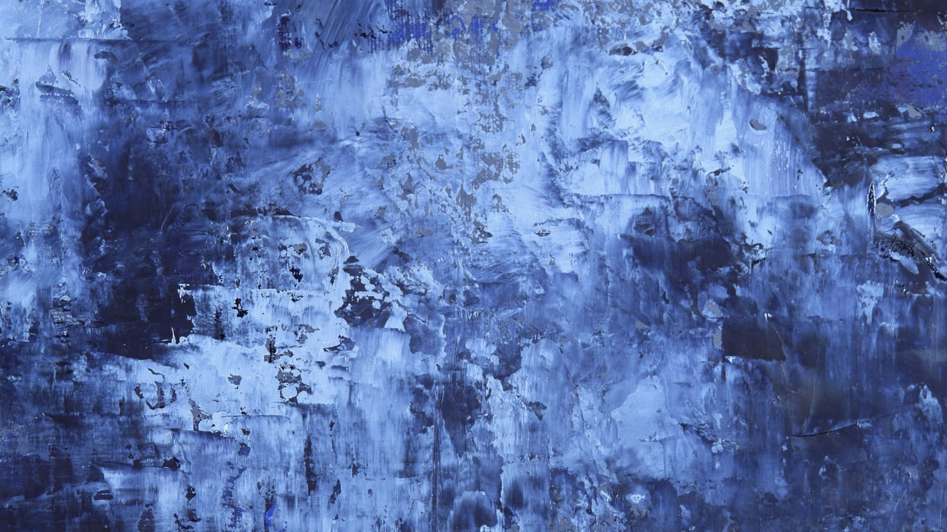 Abstract Blue Textured Paint Wall Wallpaper