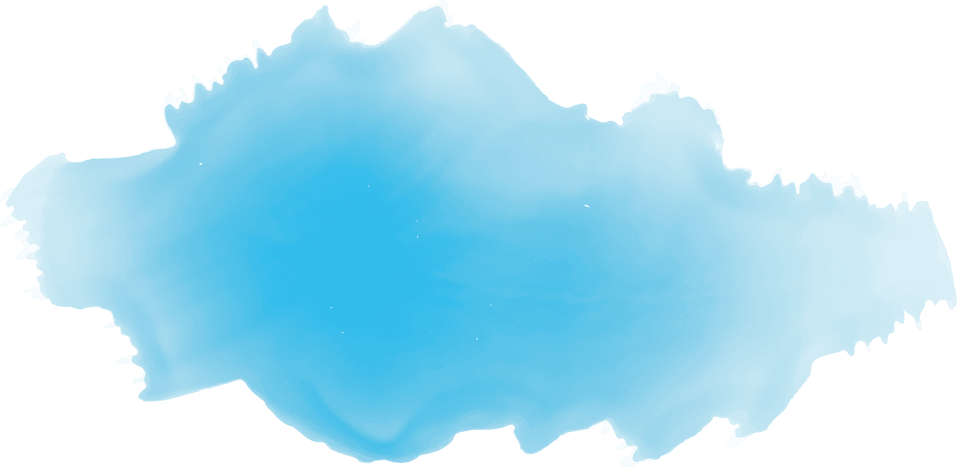 Abstract Blue Watercolor Splash PNG