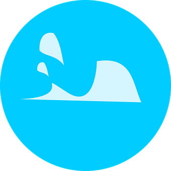 Abstract_ Blue_ Wave_ Icon PNG