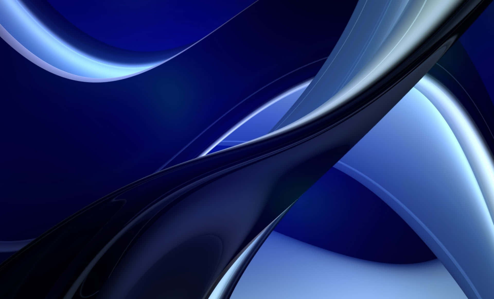 Abstract Blue Waves Background Wallpaper