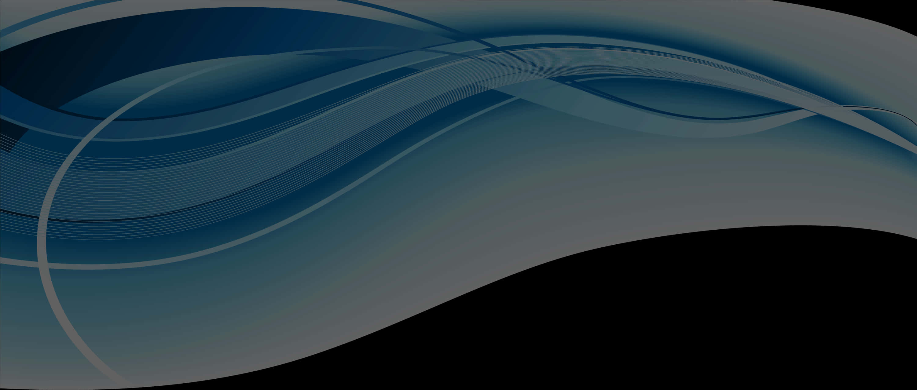 Abstract Blue Waves Background PNG