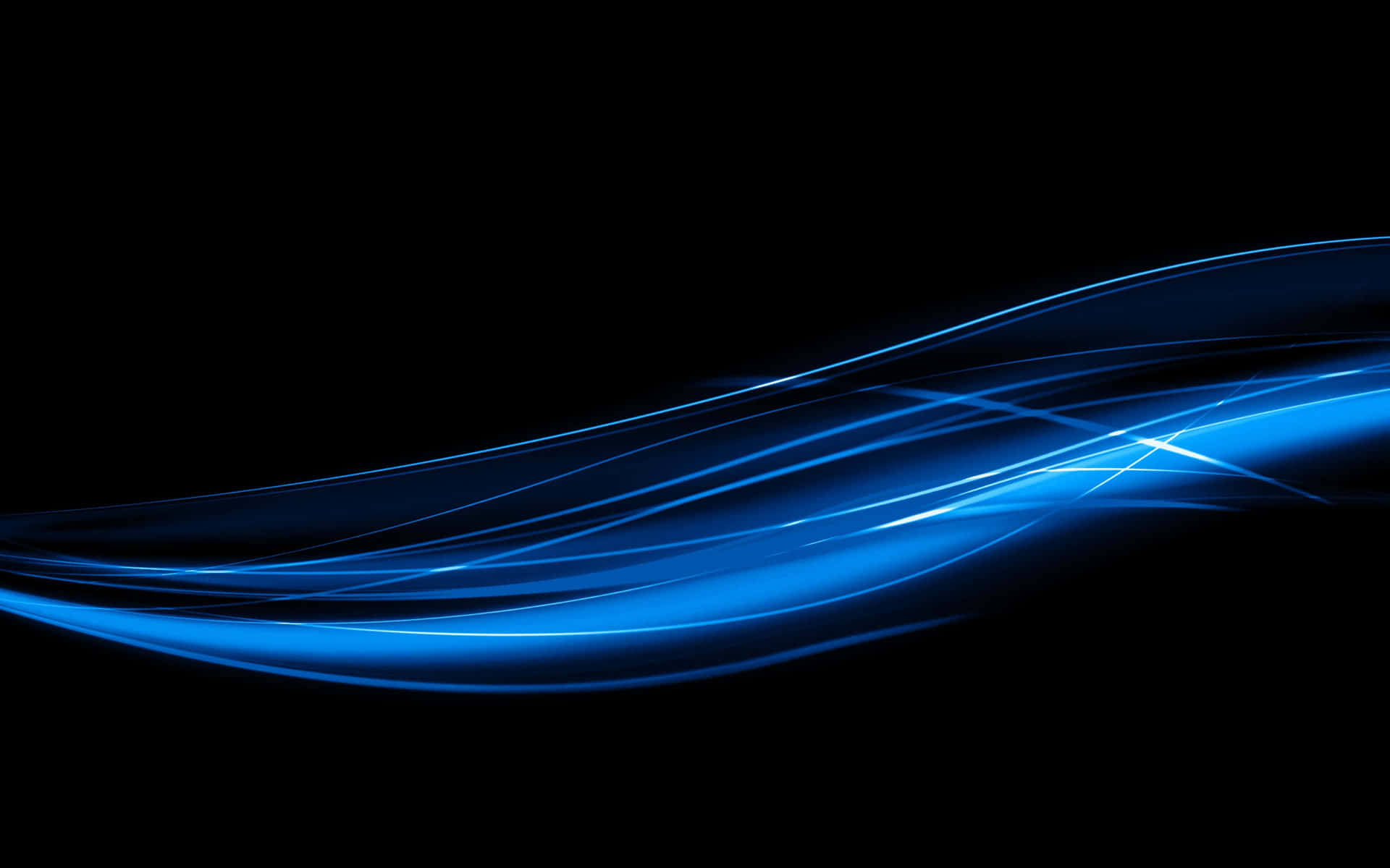 Abstract Blue Waves Background Wallpaper