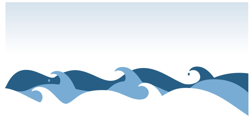 Abstract Blue Waves Graphic PNG