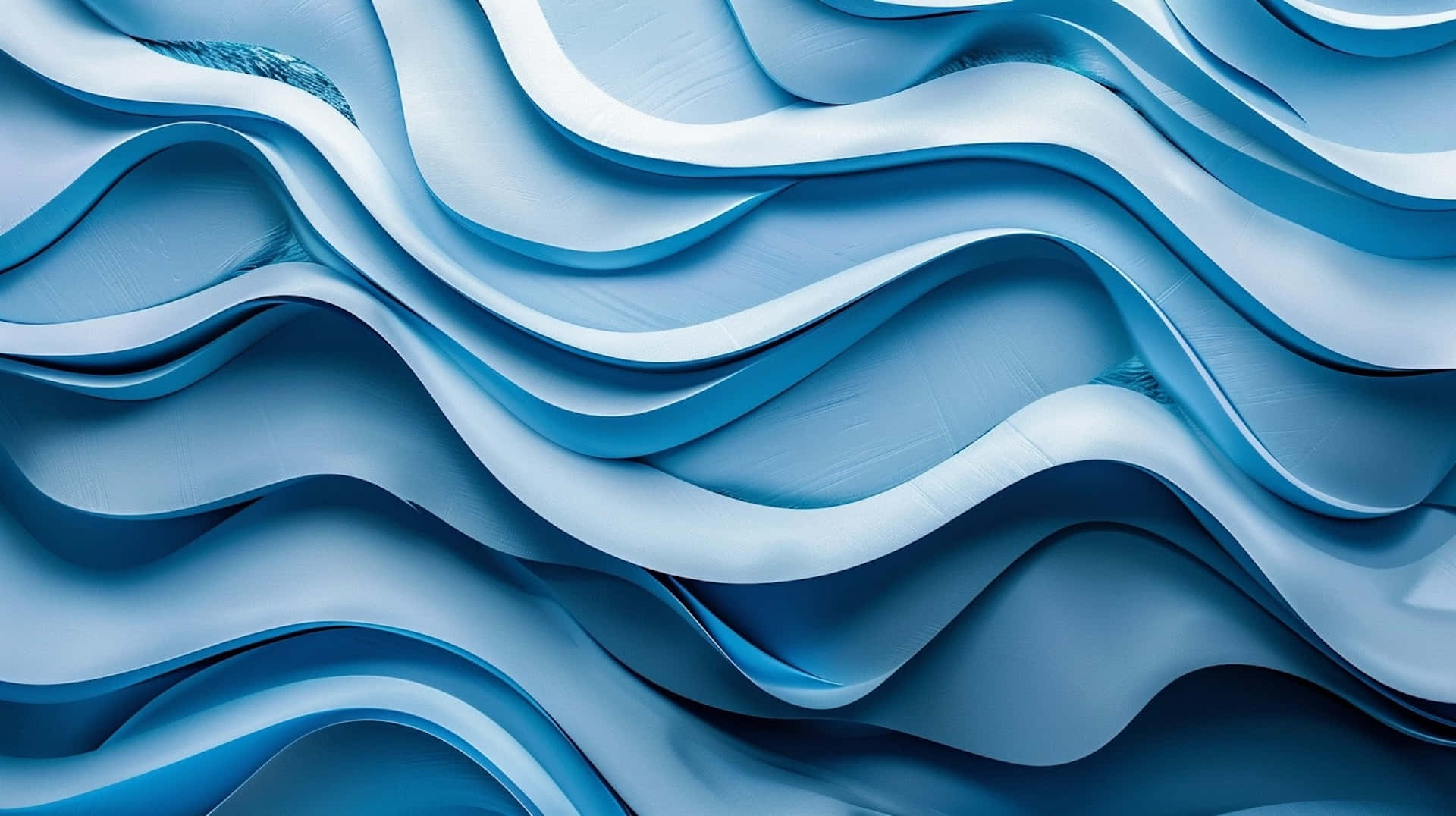 Abstract Blue Waves Texture Wallpaper