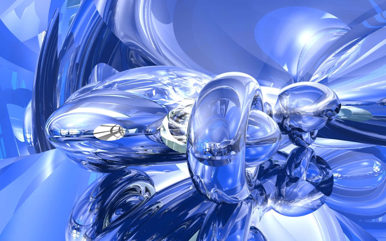 Abstract Blue3 D Artwork Wallpaper