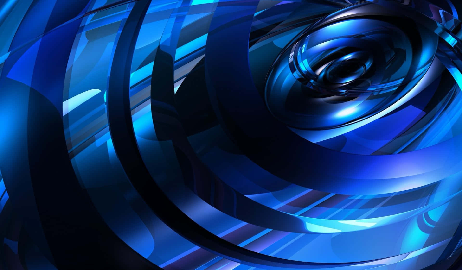 Abstract Blue3 D Design Wallpaper