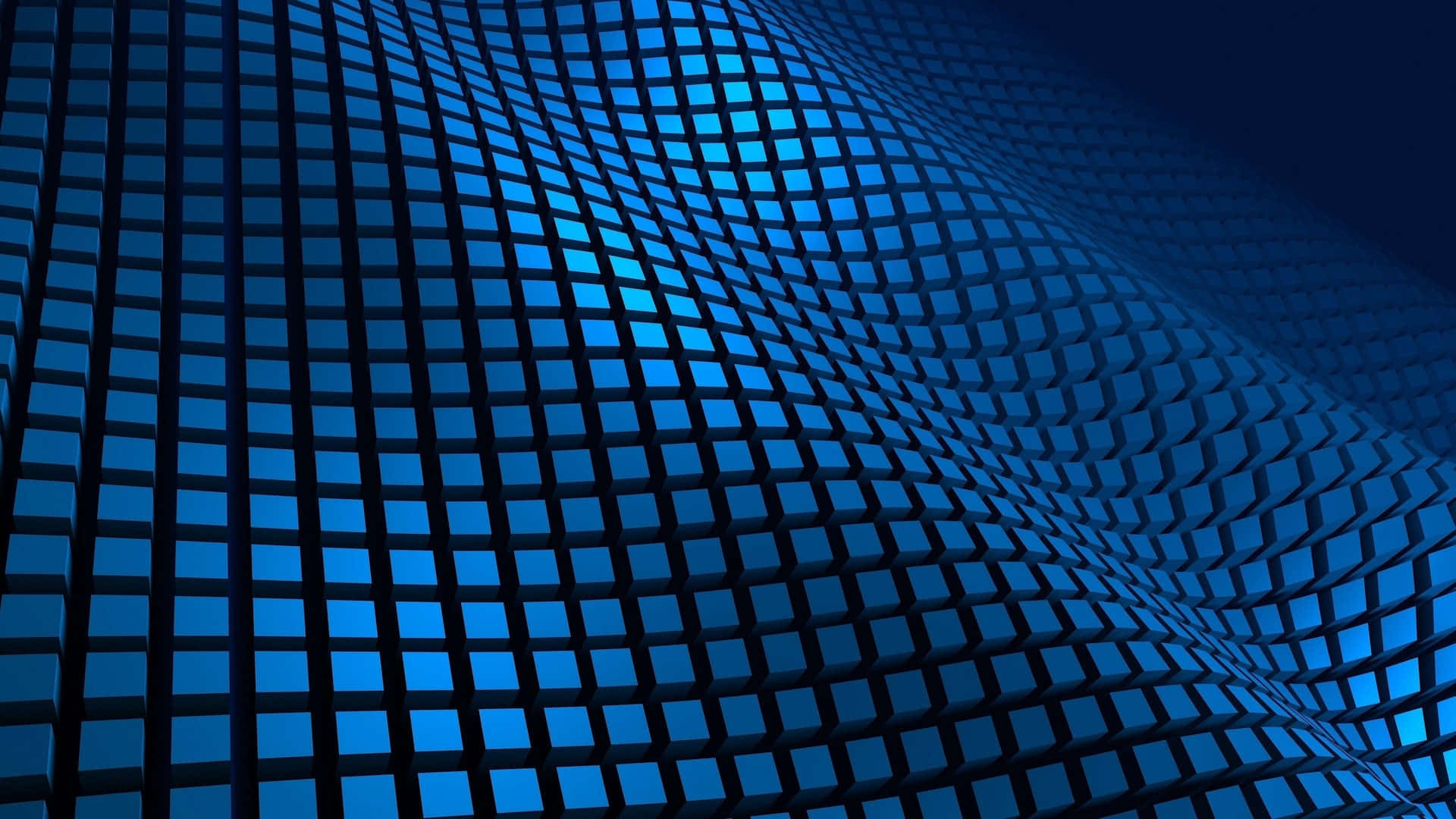 Abstract Blue3 D Grid Pattern Wallpaper