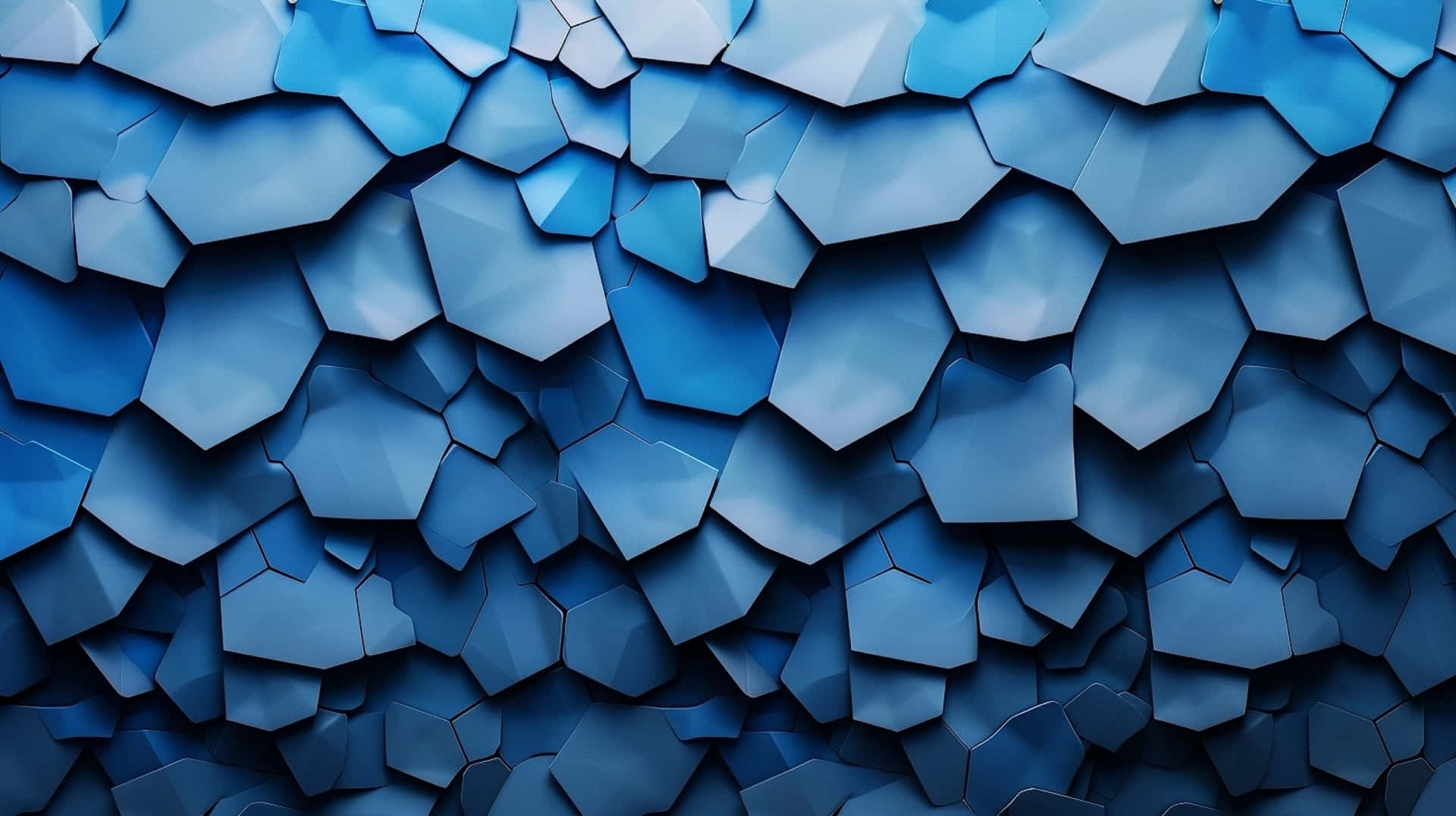 Abstract Blue3 D Polygonal Background Wallpaper