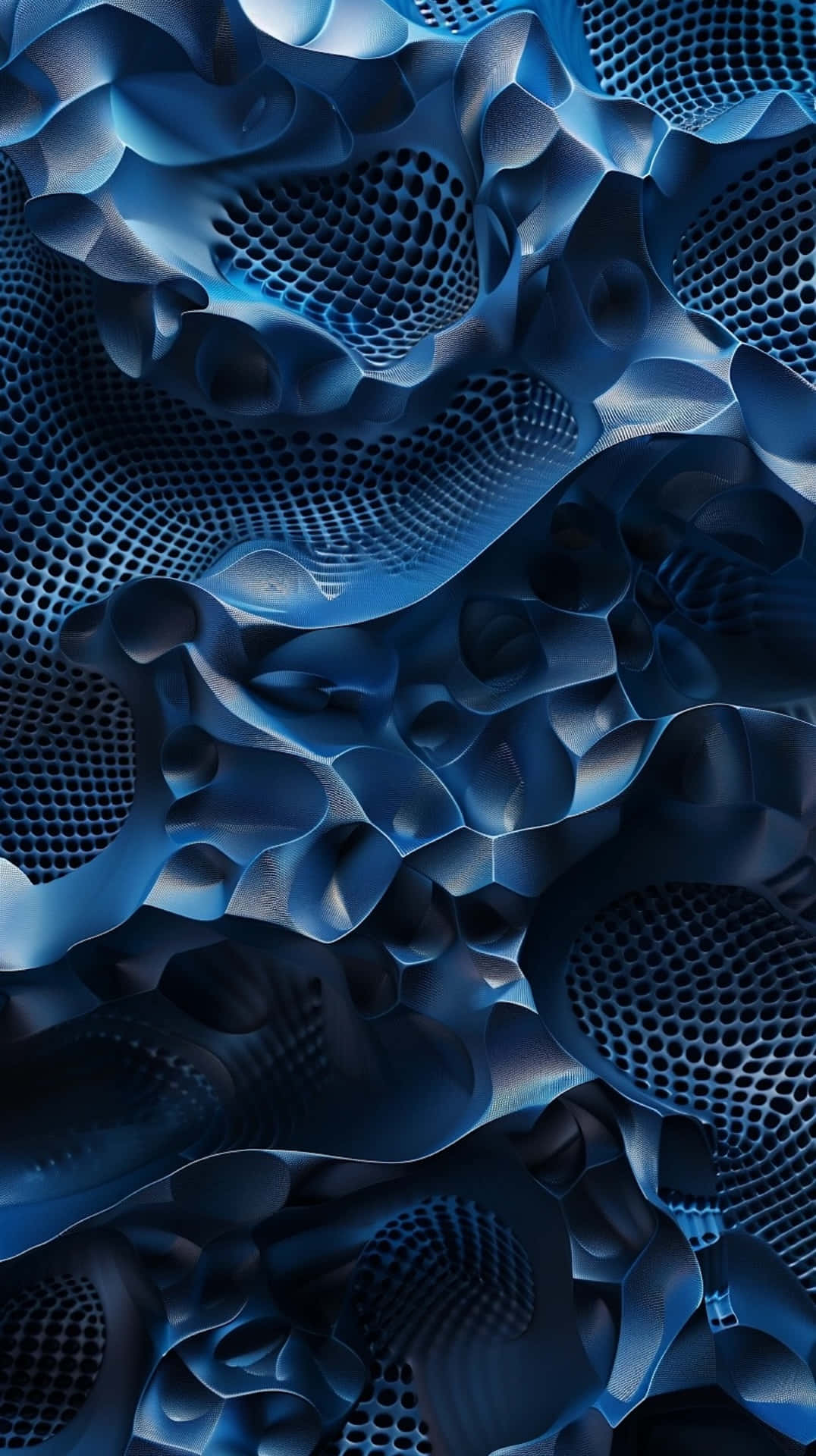 Abstract Blue3 D Texture Wallpaper