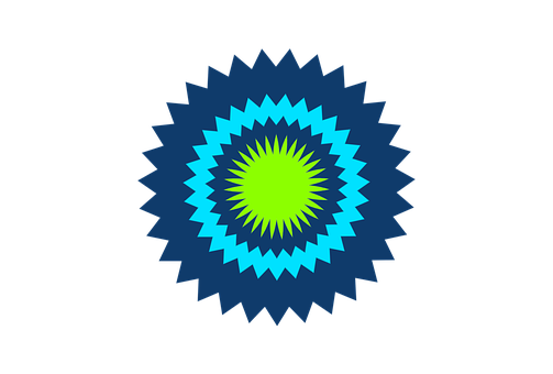 Abstract Blueand Green Mandala PNG