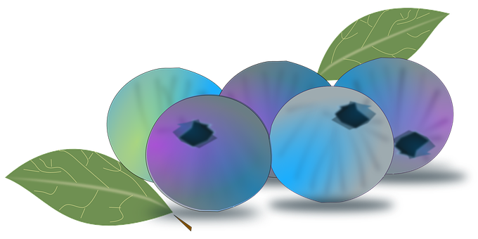 Abstract Blueberries Illustration PNG