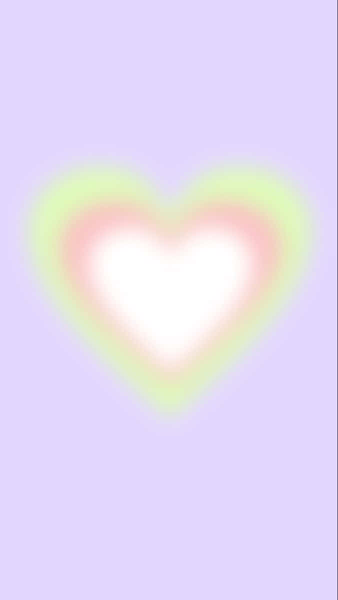 Abstract Blurry Heart Background Wallpaper