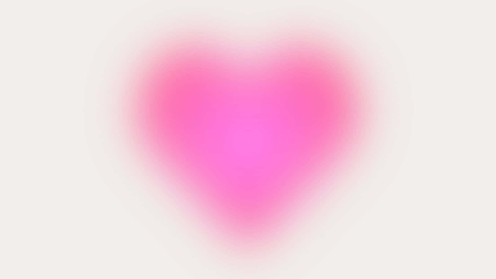 Abstract Blurry Pink Heart Wallpaper