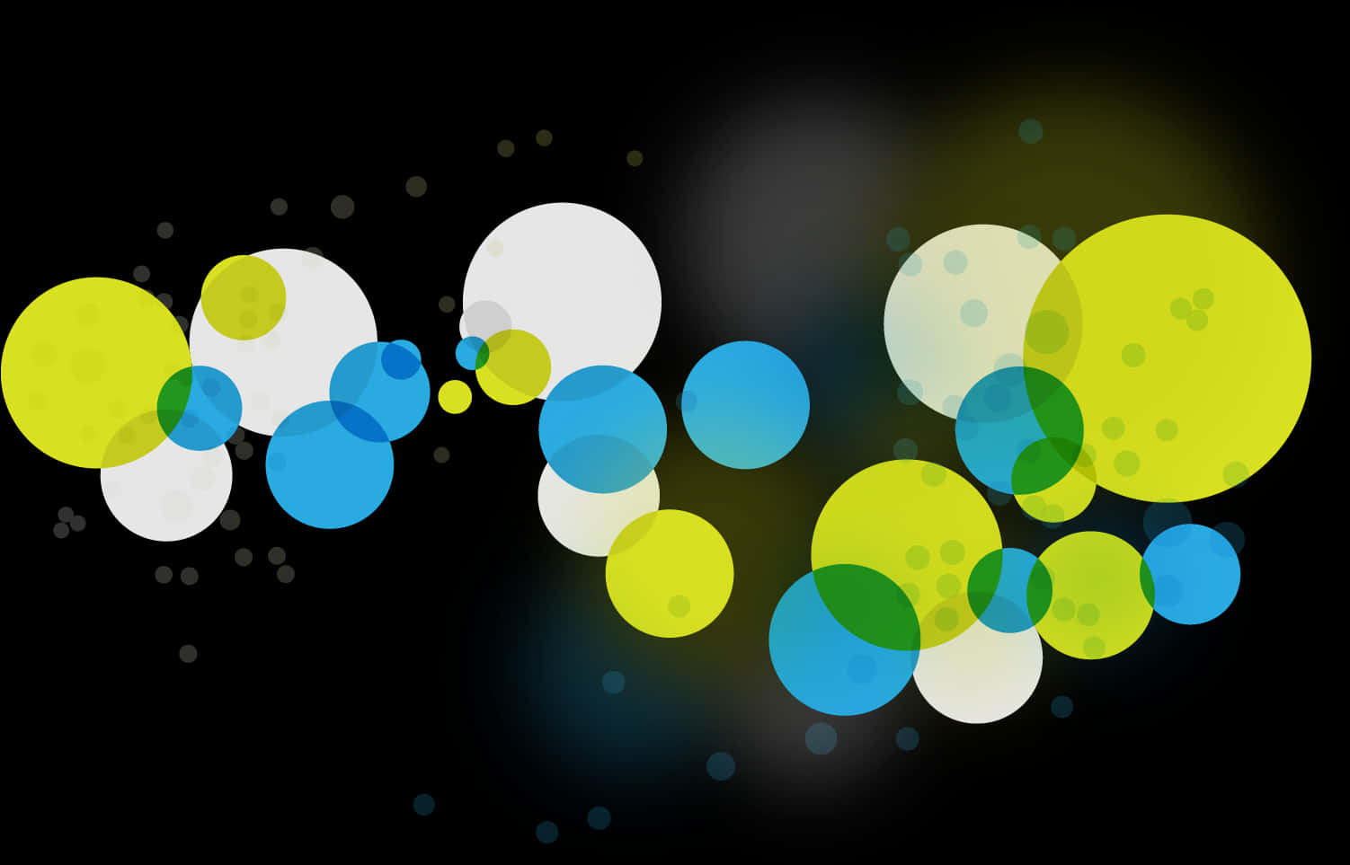 Abstract Bokeh Bubbles Background PNG