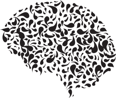 Abstract Brain Design PNG