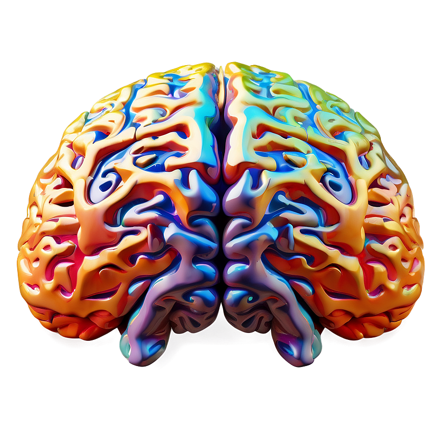 Abstract Brain Design Png 04292024 PNG