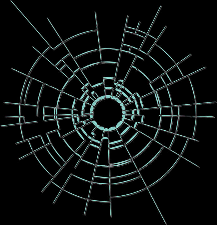 Abstract Broken Glass Pattern PNG