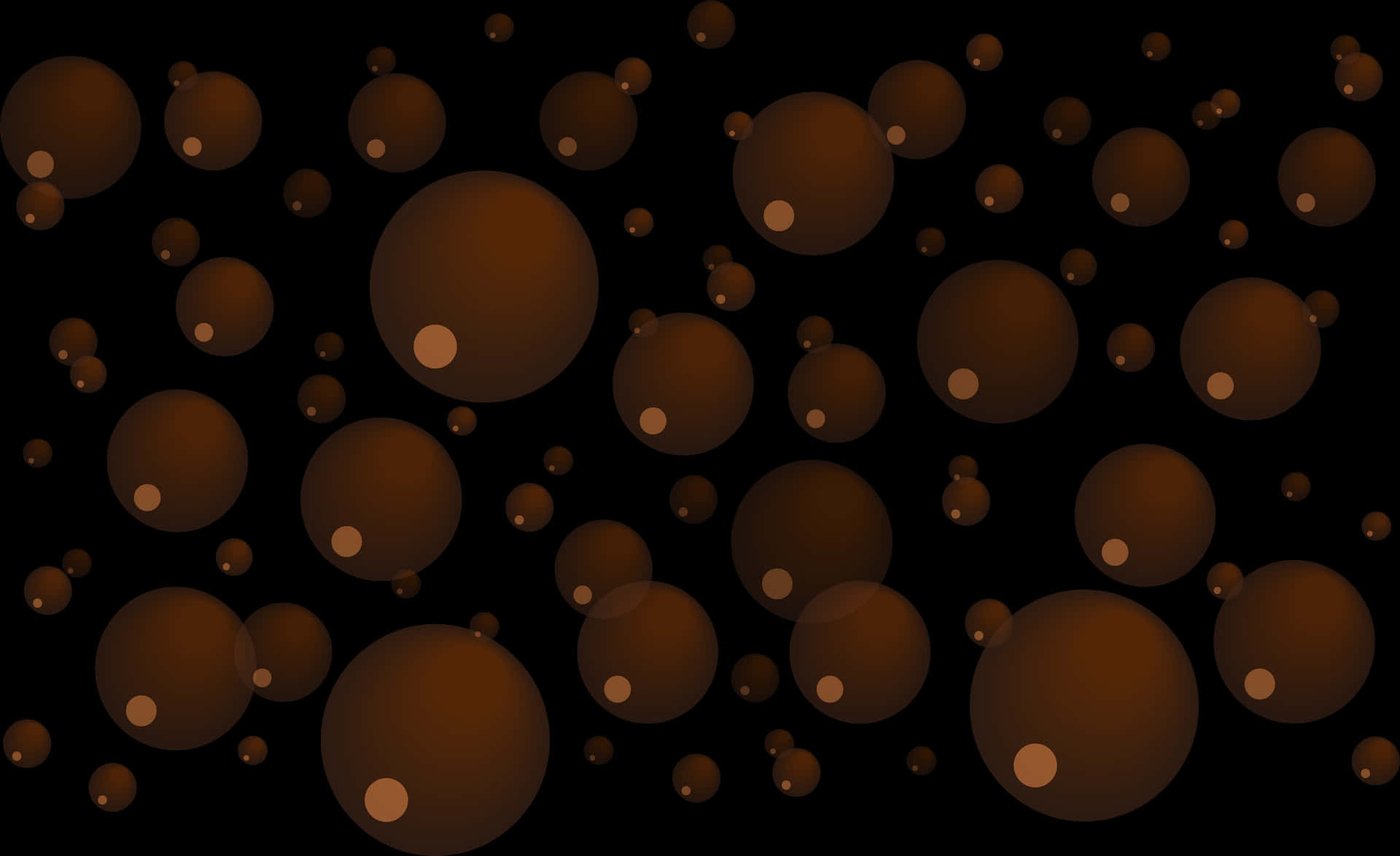 Abstract Brown Bubbles Background PNG