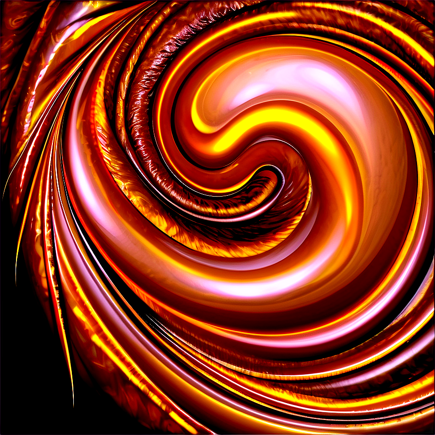 Abstract Brown Swirl Design Png 06202024 PNG
