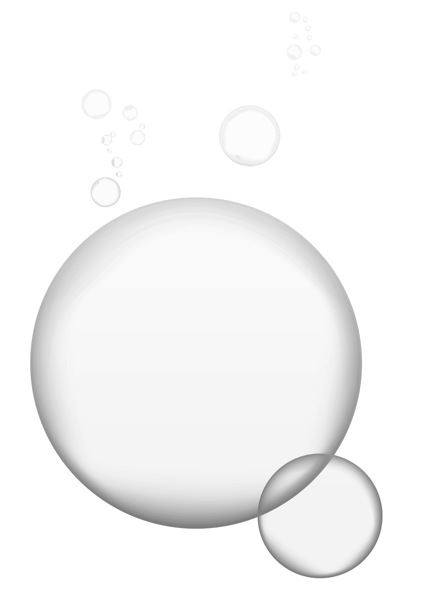 Abstract Bubbles Design PNG