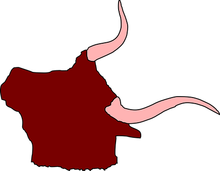 Abstract Bull Silhouette PNG