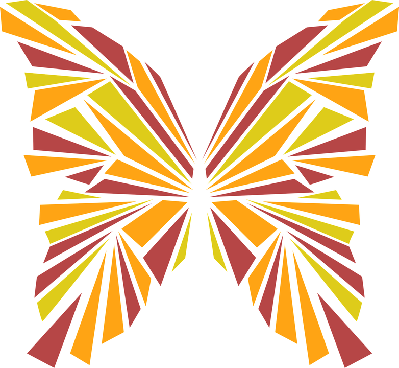 Abstract Butterfly Artwork PNG